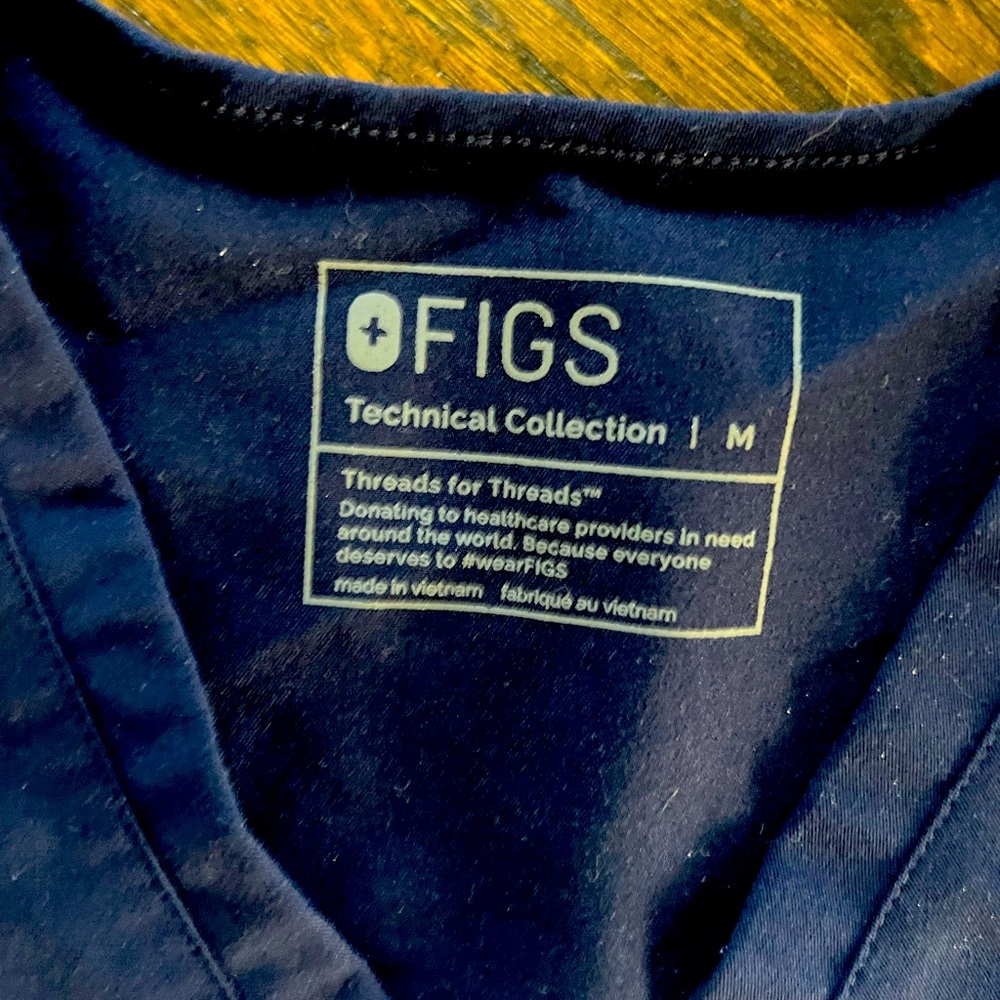 Figs scrub top Medium Navy